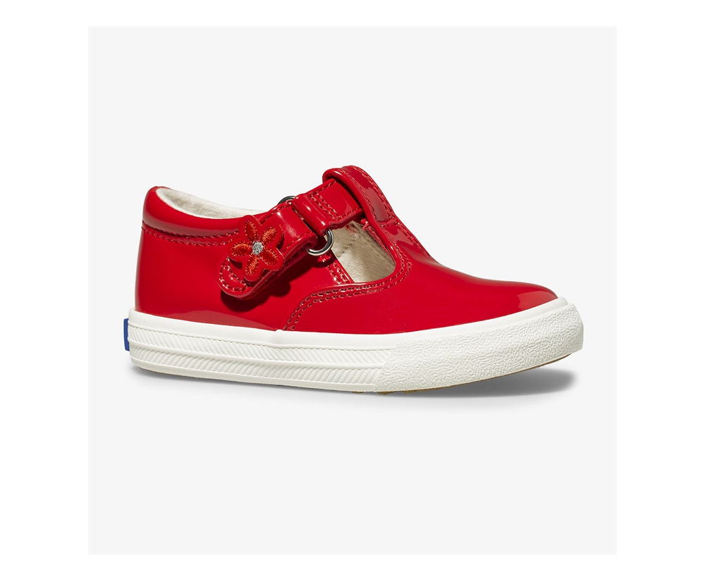 Slip Ons Keds Niña Rojos - Daphne Patent - 3541-VDLXO